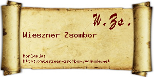 Wieszner Zsombor névjegykártya