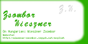 zsombor wieszner business card